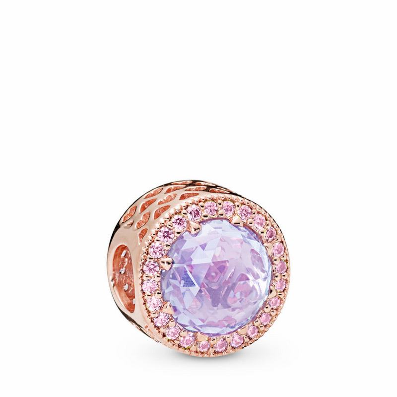 Pandora Rose™ Lavender Radiant Hearts Charm Clearance NZ (175398-BYH)